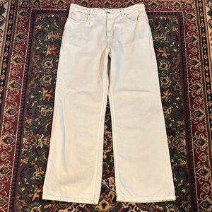 We The Free Tinsley Baggy High-Rise Cream Jeans color is Foggy Notion